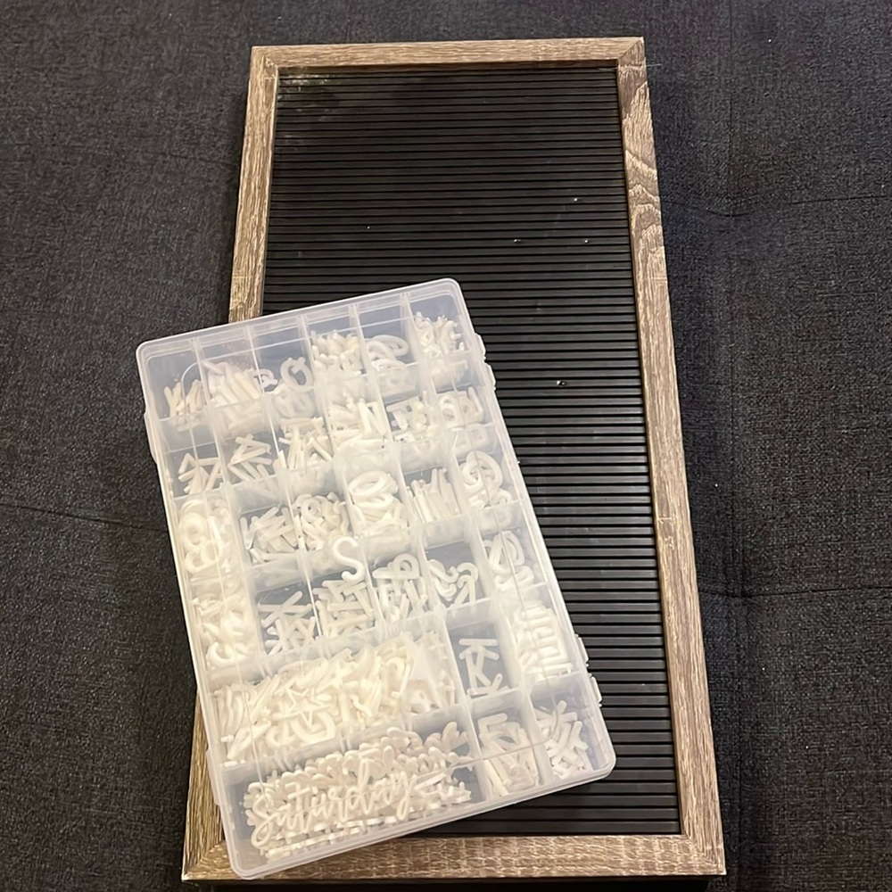 LETTER BOARD WITH LETTERS, SHAPES,WORDS, NUMBERS